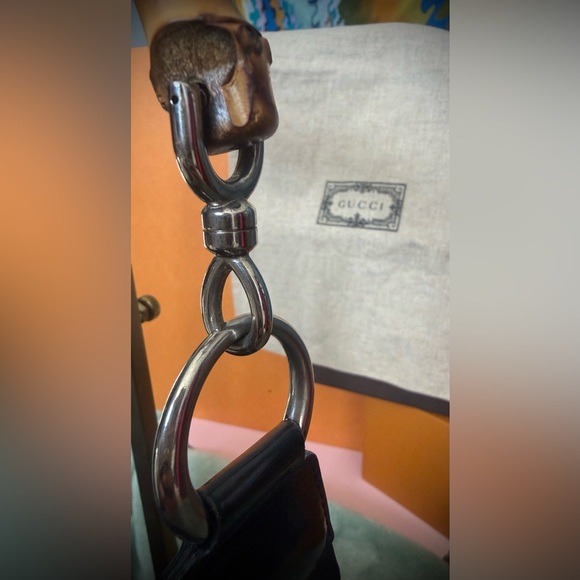 Gucci Vintage Diana Black Shoulder Bag with Bamboo Handle - Picture 4 of 16